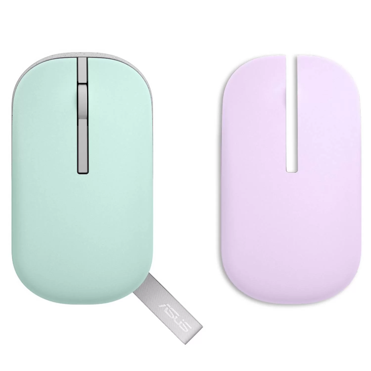 Беспроводная Мышь Asus Marshmallow MD100 фиолетовый, зеленый