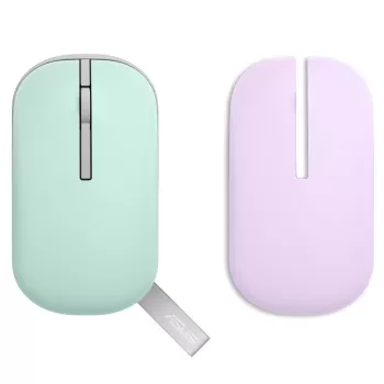 Беспроводная Мышь Asus Marshmallow MD100 фиолетовый, зеленый