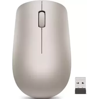 עכבר אלחוטי Lenovo 530 Wireless Mouse Almond עכבר אלחוטי Lenovo 530 Wireless Mouse Almond