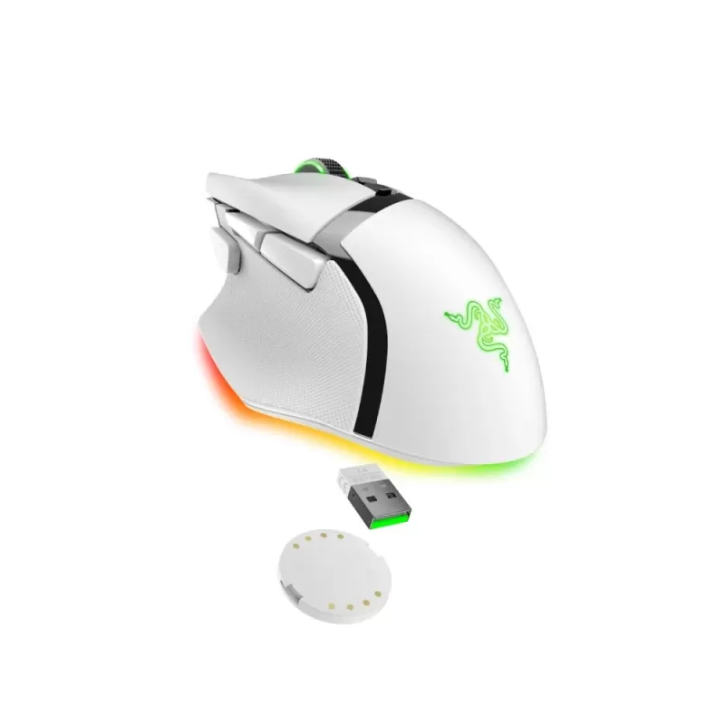 עכבר גיימינג אלחוטי RAZER Basilisk V3 Pro לבן