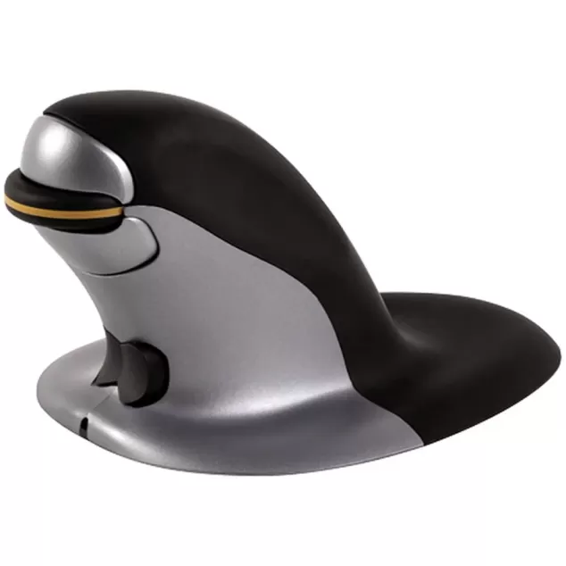 עכבר ארגונומי אלחוטי Fellowes Penguin Ambidextrous Vertical Mouse Wireless Large צבע שחור