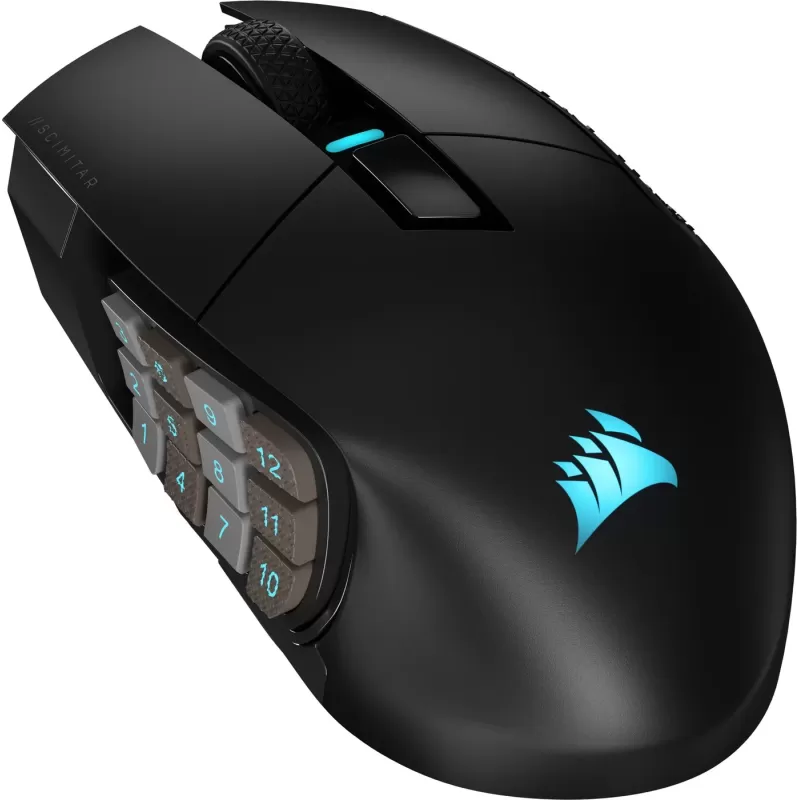 Wireless Gaming Mouse Corsair SCIMITAR ELITE WIRELESS MMO Gaming Color:black Wireless Gaming Mouse Corsair SCIMITAR ELITE WIRELESS MMO Gaming Color:black