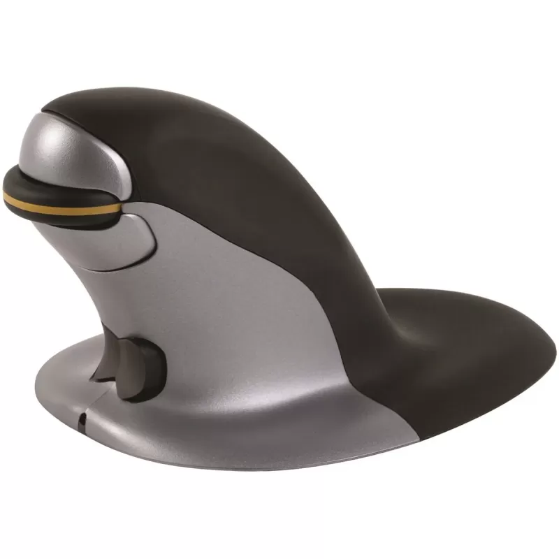 עכבר ארגונומי אלחוטי Fellowes Penguin Ambidextrous Vertical Mouse Wireless Small צבע שחור