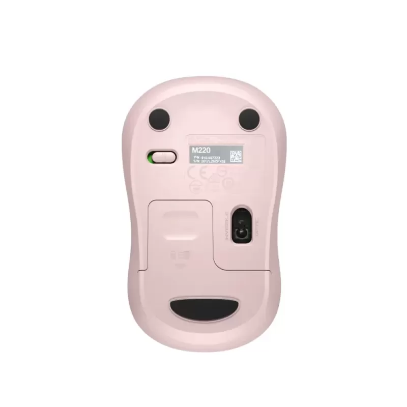 Wireless Mouse Logitech M220 Silent pink