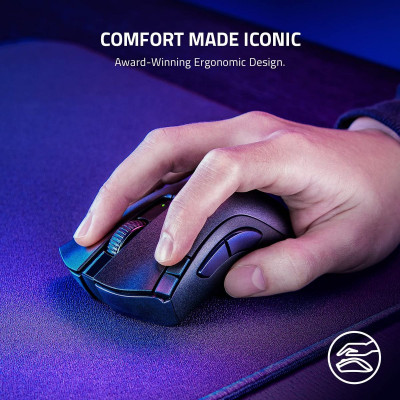 Wireless Gaming Mouse RAZER DEATHADDER V2 X HYPERSPEED Color:black Wireless Gaming Mouse RAZER DEATHADDER V2 X HYPERSPEED Color:black