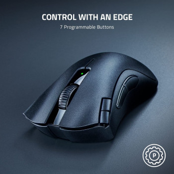 עכבר גיימינג אלחוטי RAZER DEATHADDER V2 X HYPERSPEED צבע שחור