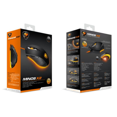 Gaming Mouse COUGAR MINOS X2 Color:black Gaming Mouse COUGAR MINOS X2 Color:black
