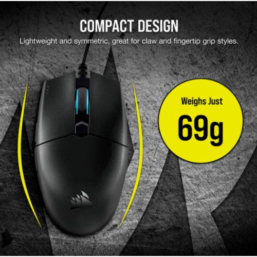 עכבר גיימינג Corsair KATAR PRO Ultra-Light צבע שחור