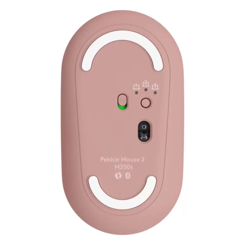 עכבר אלחוטי Logitech M350s Pepple 2 ורוד עכבר אלחוטי Logitech M350s Pepple 2 ורוד