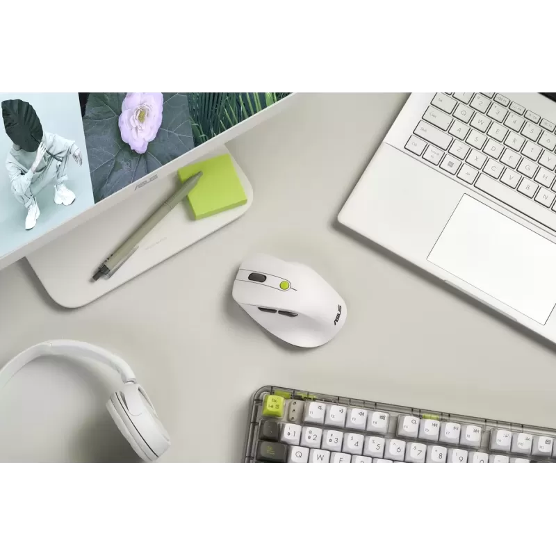 Wireless Mouse Asus MD105 Wireless Mouse white, green, black