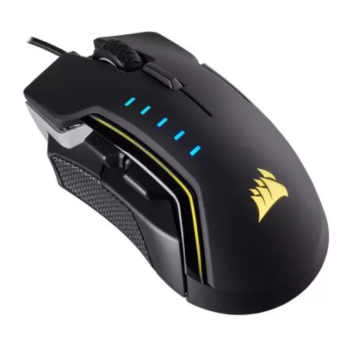 Gaming Mouse Corsair GLAIVE RGB Gaming Mouse - Aluminum Color:black Gaming Mouse Corsair GLAIVE RGB Gaming Mouse - Aluminum Color:black