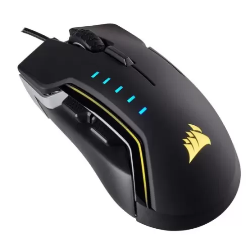 Gaming Mouse Corsair GLAIVE RGB Gaming Mouse - Aluminum Color:black Gaming Mouse Corsair GLAIVE RGB Gaming Mouse - Aluminum Color:black