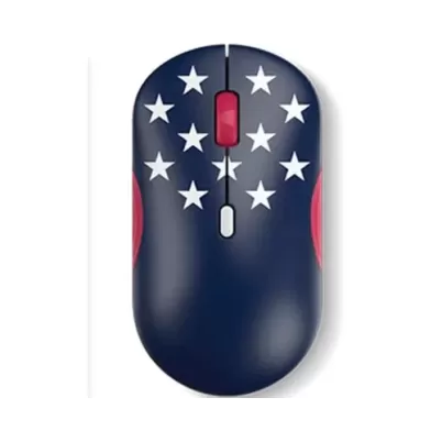 Wireless Mouse Lenovo 350 Bluetooth Silent Mouse (Fan Edition - US) Color:blue, white, red