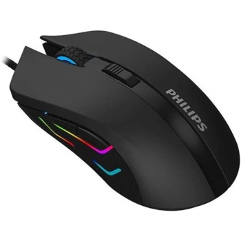 עכבר אלחוטי עכבר חוטי אופטי שחור Philips SPK9313 2000DPI