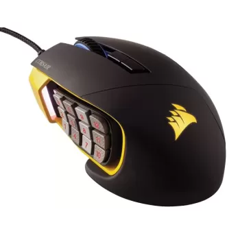 Игровая Мышь Corsair SCIMITAR PRO RGB Optical MOBA/MMO black, yellow