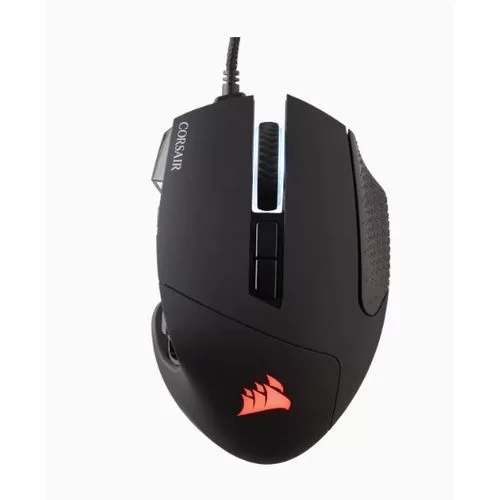 עכבר גיימינג חוטי Corsair SCIMITAR RGB ELITE Optical MOBA/MMO צבע שחור