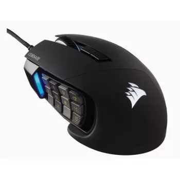 Wired Gaming Mouse Corsair SCIMITAR RGB ELITE Optical MOBA/MMO Color:black