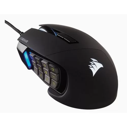 עכבר גיימינג חוטי Corsair SCIMITAR RGB ELITE Optical MOBA/MMO צבע שחור