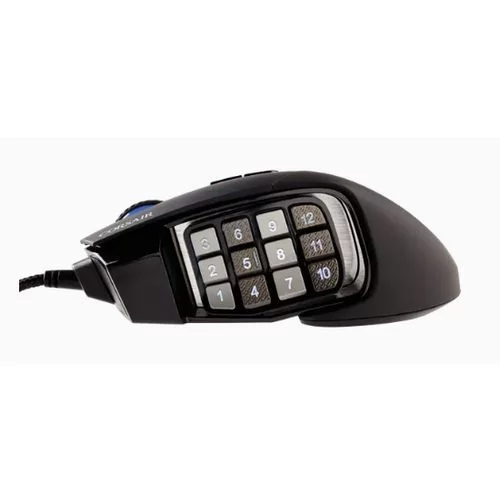 עכבר גיימינג חוטי Corsair SCIMITAR RGB ELITE Optical MOBA/MMO צבע שחור