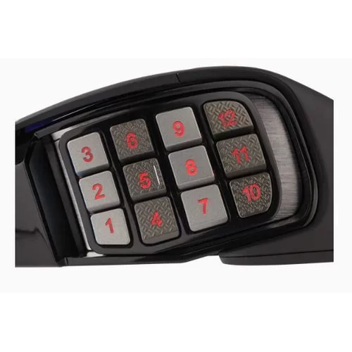 עכבר גיימינג חוטי Corsair SCIMITAR RGB ELITE Optical MOBA/MMO צבע שחור