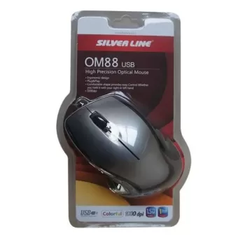 עכבר חוטי Silver Line OM88 USB אפור