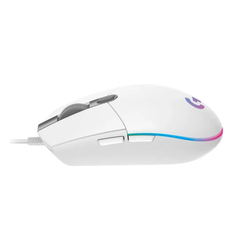 עכבר גיימינג Logitech G203 Lightsync RGB לבן