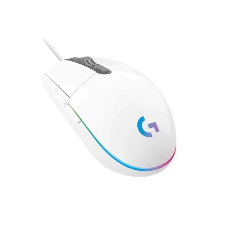 עכבר גיימינג Logitech G203 Lightsync RGB לבן
