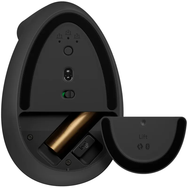 עכבר אלחוטי Logitech Lift לשמאליים גרפיט צבע שחור