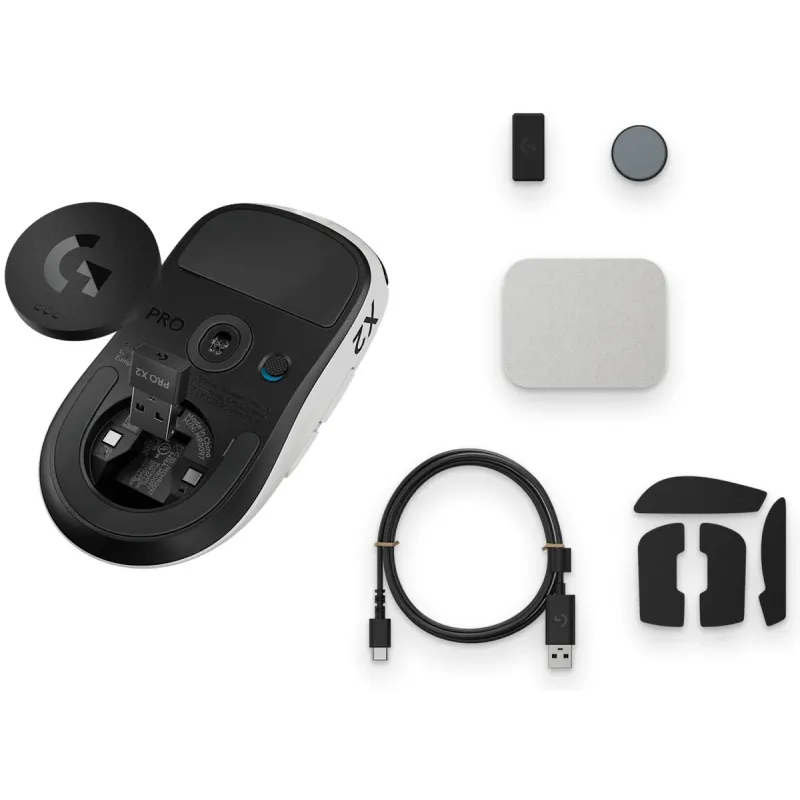 Беспроводная Игровая Мышь Logitech PRO X2 SUPERSTRIKE 910-007700 белый Цвет:белый, черный