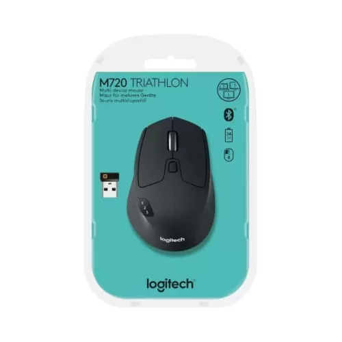 עכבר אלחוטי Logitech M720 צבע שחור