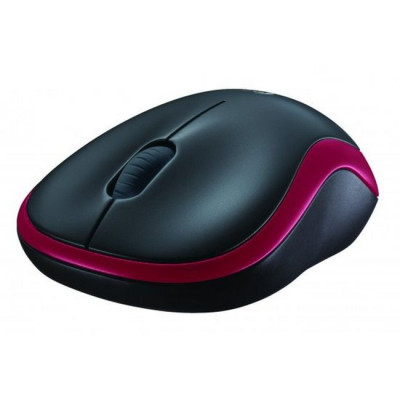 Wireless Mouse Logitech M185 red