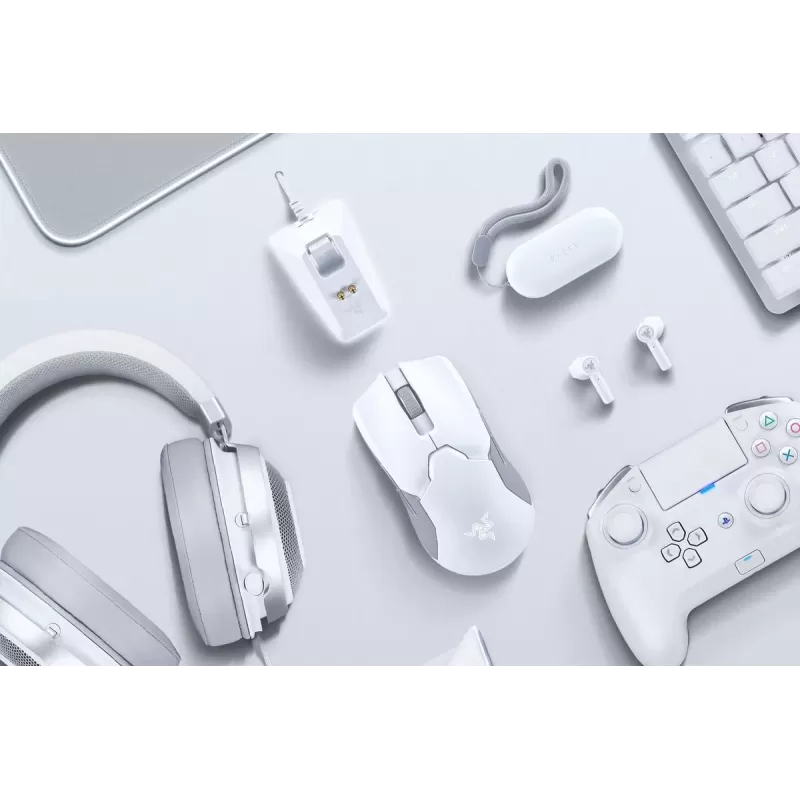 עכבר גיימינג אלחוטי RAZER Viper Ultimate with Charging Dock - לבן עכבר גיימינג אלחוטי RAZER Viper Ultimate with Charging Dock - לבן