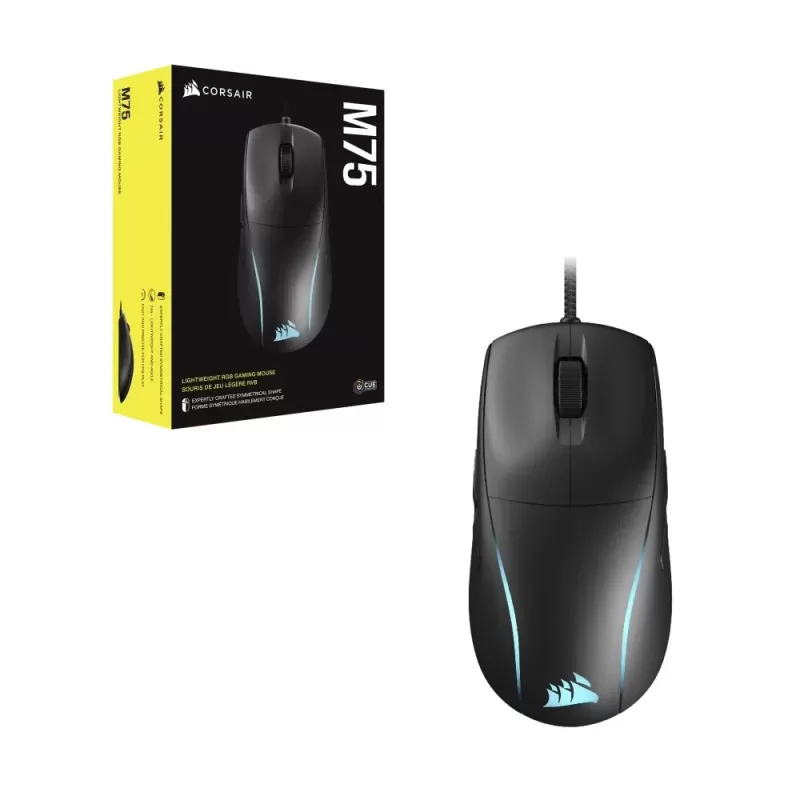 Игровая Мышь Corsair M75 Lightweight RGB Цвет:чёрный Игровая Мышь Corsair M75 Lightweight RGB Цвет:чёрный