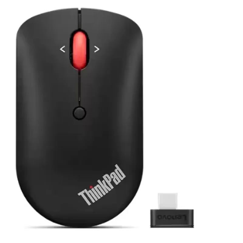 עכבר אלחוטי Lenovo ThinkPad USB-C Wireless Compact Mouse צבע שחור