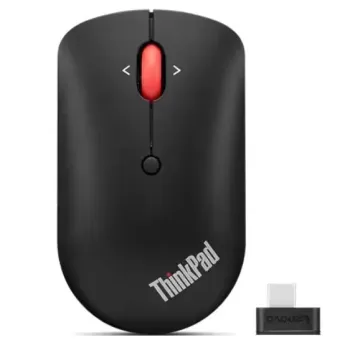 עכבר אלחוטי Lenovo ThinkPad USB-C Wireless Compact Mouse צבע שחור
