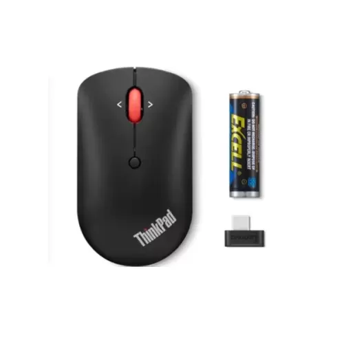 עכבר אלחוטי Lenovo ThinkPad USB-C Wireless Compact Mouse צבע שחור