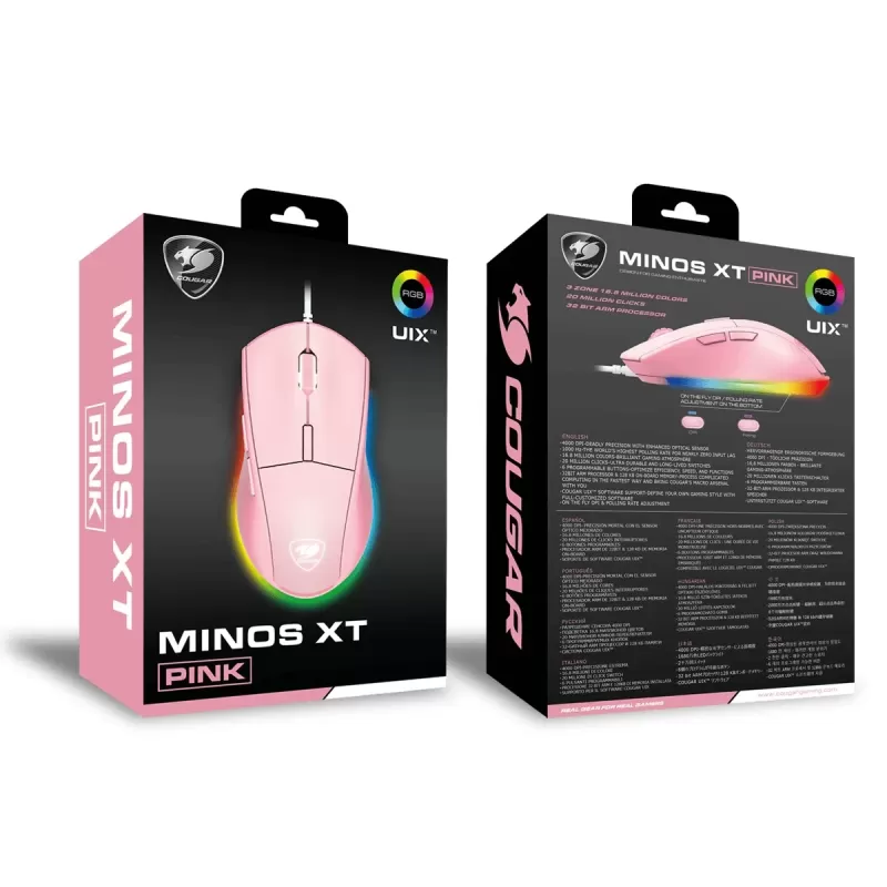 Мышь COUGAR MINOS XT Цвет:розовый Мышь COUGAR MINOS XT Цвет:розовый