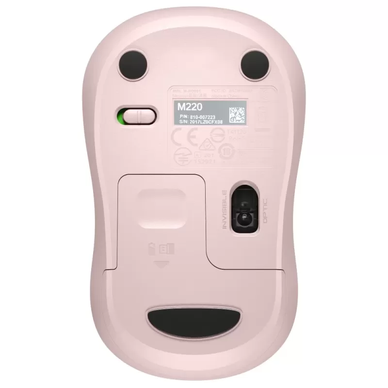 Беспроводная Мышь Logitech M240 Silent Bluetooth - pink