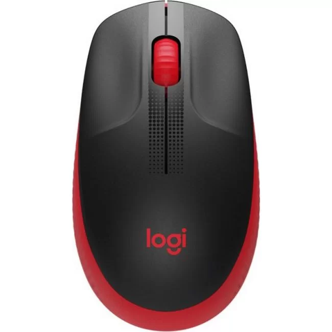 Wireless Mouse Logitech M190 red