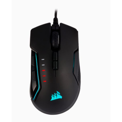 Gaming Mouse Corsair GLAIVE RGB PRO Aluminum Color:black Gaming Mouse Corsair GLAIVE RGB PRO Aluminum Color:black