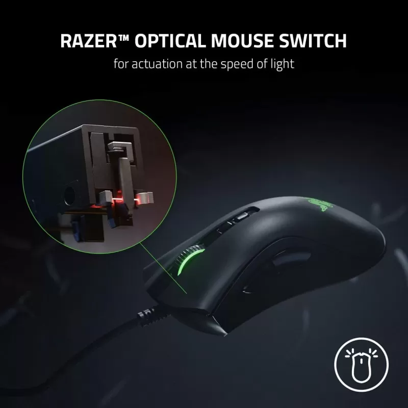 עכבר גיימינג RAZER DEATHADDER V2 צבע שחור עכבר גיימינג RAZER DEATHADDER V2 צבע שחור