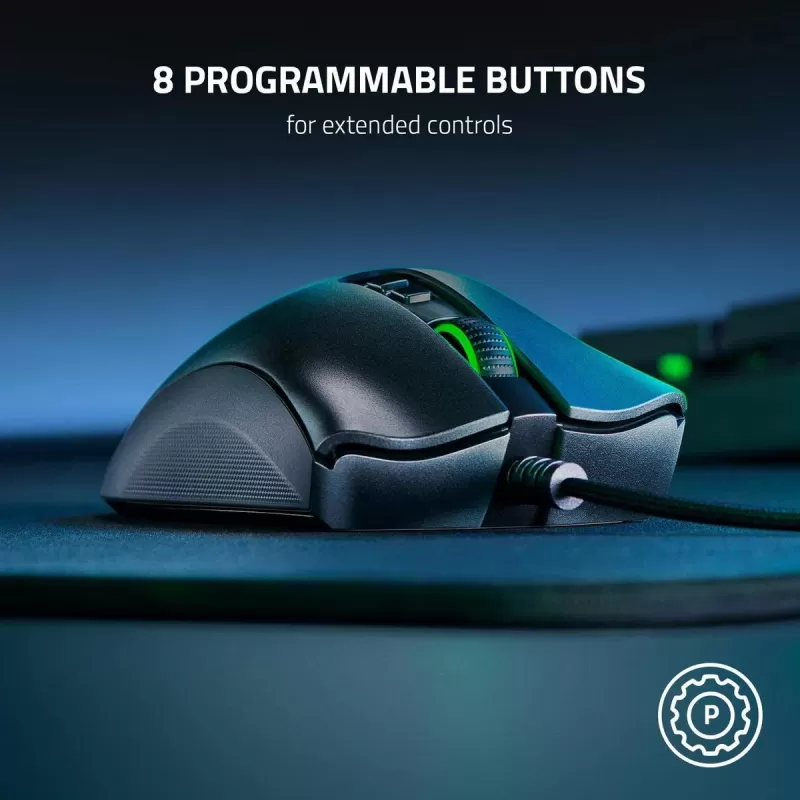 עכבר גיימינג RAZER DEATHADDER V2 צבע שחור עכבר גיימינג RAZER DEATHADDER V2 צבע שחור