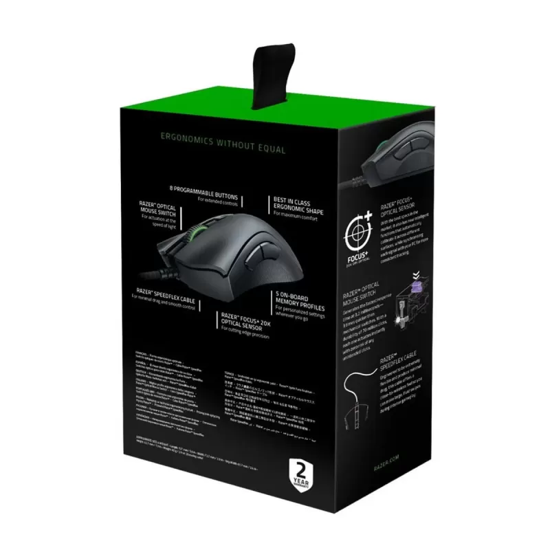 עכבר גיימינג RAZER DEATHADDER V2 צבע שחור עכבר גיימינג RAZER DEATHADDER V2 צבע שחור