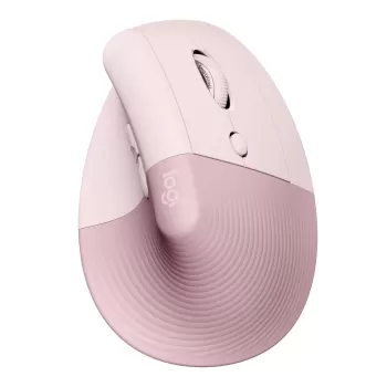 Ergonomic Wireless Mouse Logitech Lift Vertical Rose Color:Rose