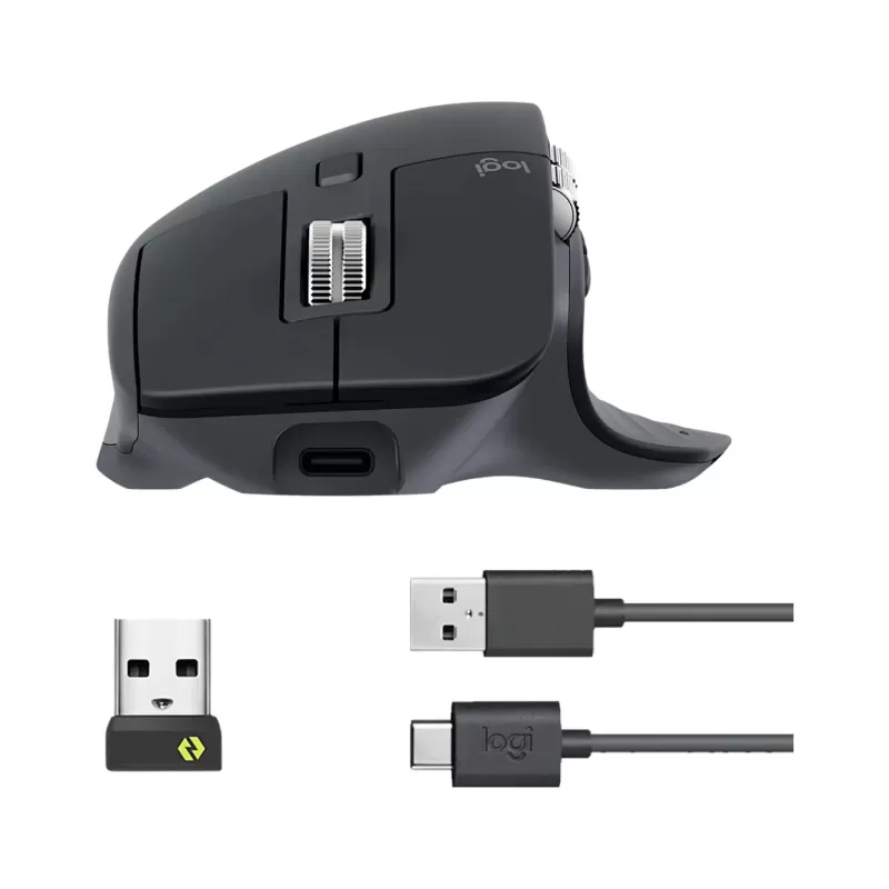 עכבר אלחוטי Logitech MX Master 3S אפור כהה עכבר אלחוטי Logitech MX Master 3S אפור כהה