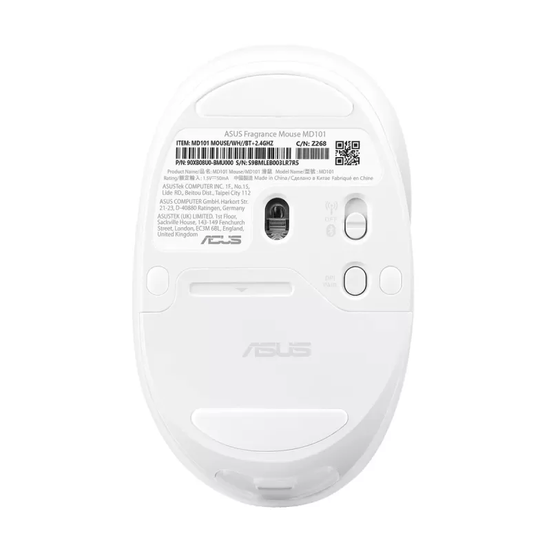 עכבר אלחוטי Asus Fragrance Mouse MD101 לבן