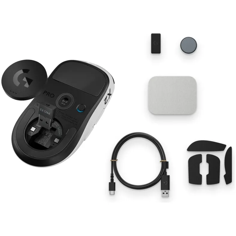 Беспроводная Мышь Logitech PRO X2 SUPERSTRIKE белый Цвет:белый, черный