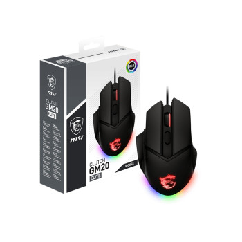 Игровая Мышь MSI CLUTCH GM20 ELITE Цвет:черный