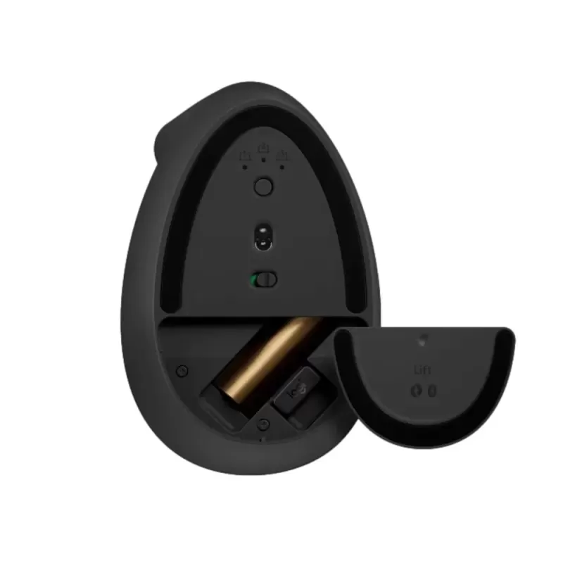 Ergonomic Wireless Mouse Logitech Lift Vertical Graphite Color:gray