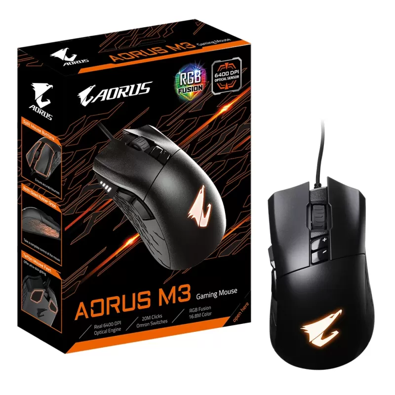 עכבר גיימינג Gigabyte AORUS M3 - יבואן רשמי